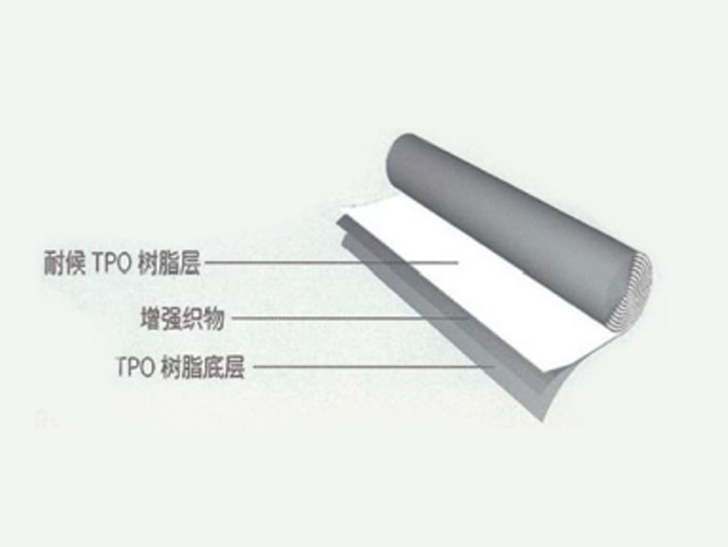 HDLY-TPO-P 織物內(nèi)增強(qiáng)熱塑性聚烯烴防水卷材